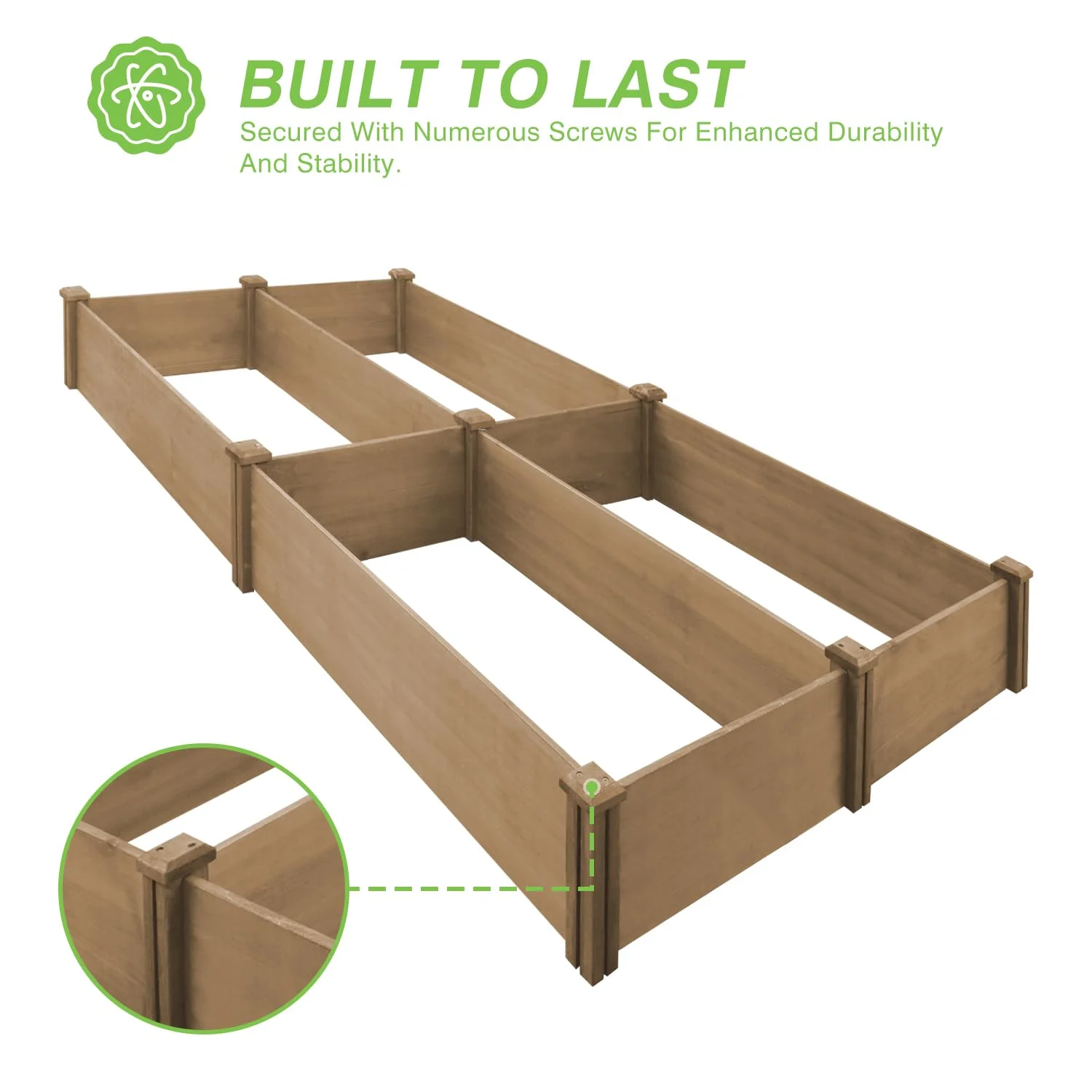 Gowoodhut GF26 Raised Garden Bed Wooden Planter Box for Gardening Easy to assemble - Image 5