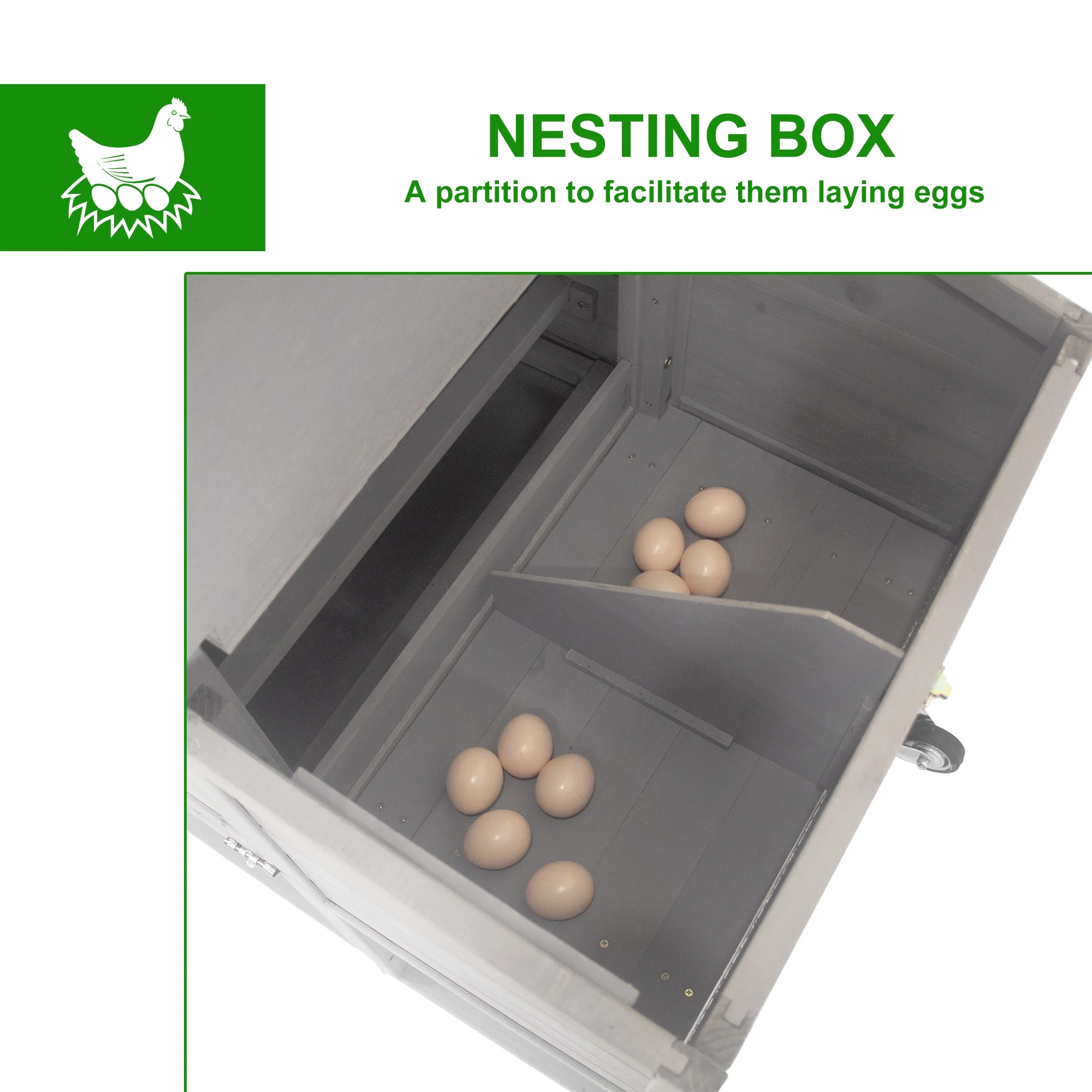 Gowoodhut PET01 Chicken Coop Wooden Poultry Cage - Image 5